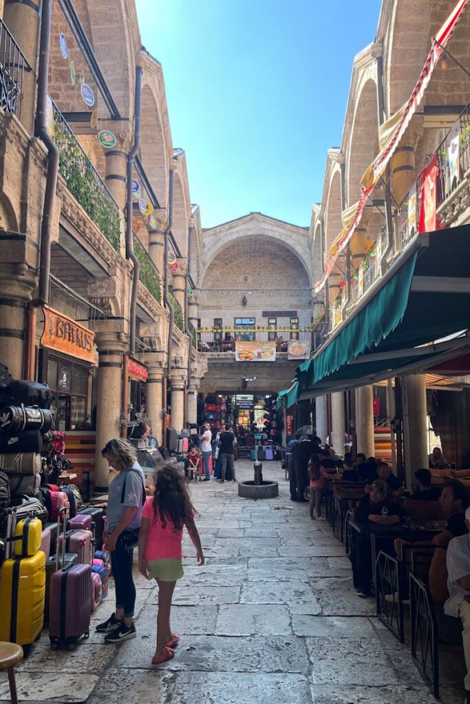 Explore the vibrant shops and cafes in the historic Sivas bazaar, an emblem of Turkish culture.